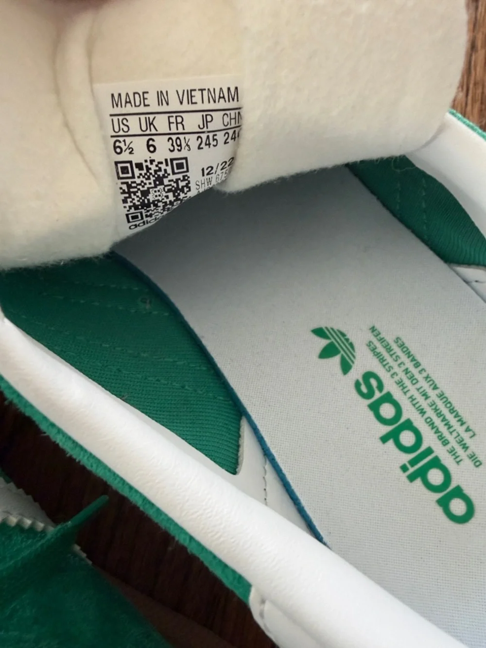 adidas Green Suede Gazelle Sneakers - Picture 3 of 3